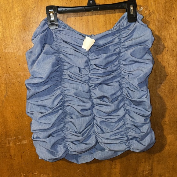 Akira Blue Jean Skirt - Picture 4 of 7